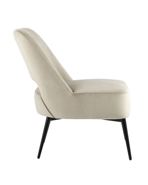 Кресло лаунж Бостон велюр бежевый Stool Group