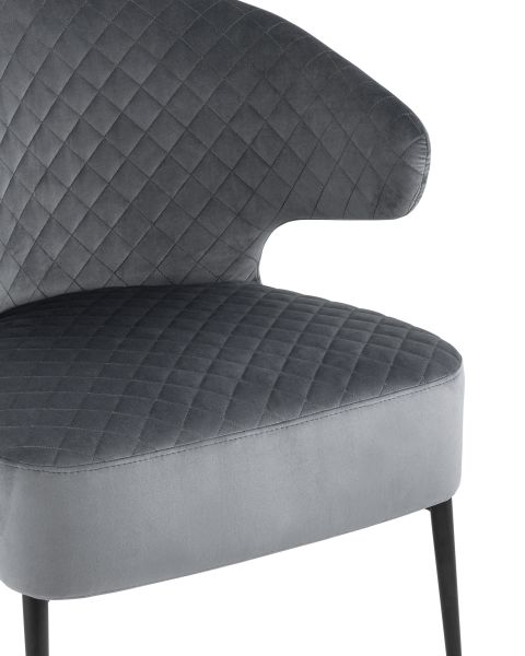 Кресло лаунж Royal велюр темно-серый Stool Group