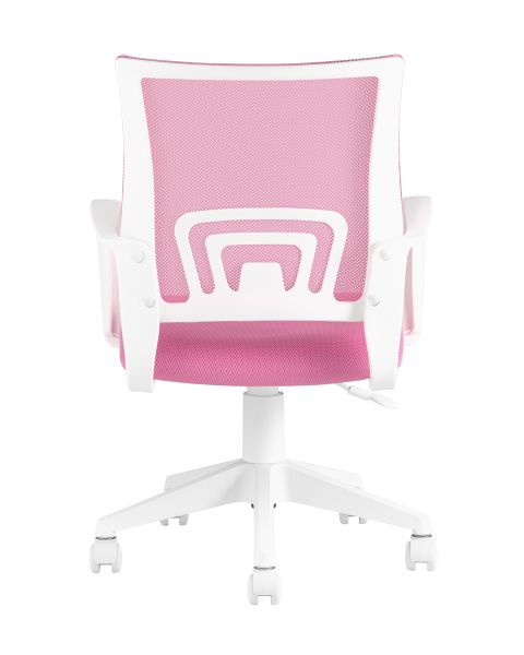 Кресло офисное TopChairs ST-BASIC-W розовый крестовина пластик белый TopChairs