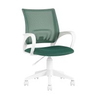 Кресло офисное TopChairs ST-BASIC-W зеленый крестовина пластик белый TopChairs