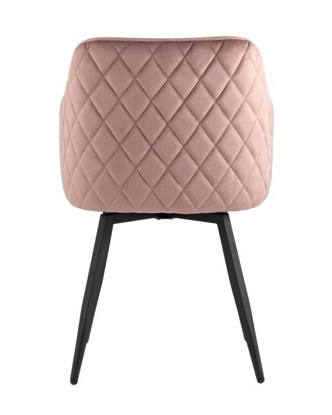 Стул Ника вращающийся велюр пыльно-розовый Stool Group