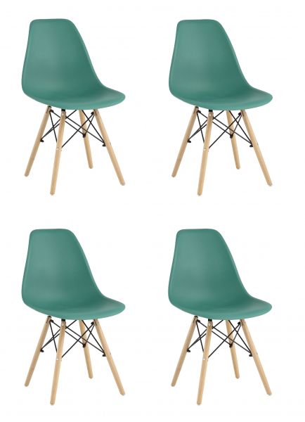 Стул Eames Style DSW серо-зеленый x4 Stool Group