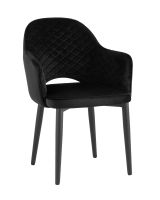 Стул Венера диамант велюр черный Stool Group