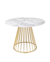 Стол обеденный Ливерпуль 110x110 белый мрамор Stool Group