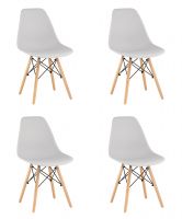 Стул Eames Style DSW светло-серый x4 Stool Group
