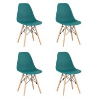 Стул Eames Style DSW темно-бирюзовый x4 Stool Group