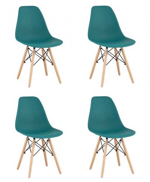 Стул Eames Style DSW темно-бирюзовый x4 Stool Group