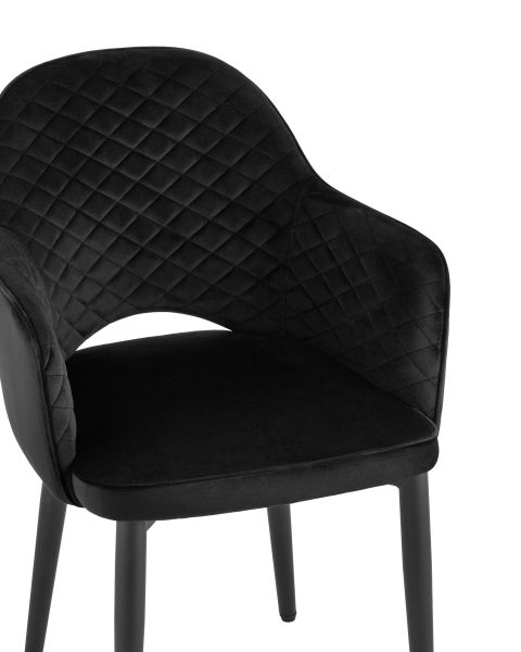 Стул Венера диамант велюр черный Stool Group УТ000034860