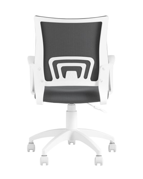 Кресло офисное Topchairs ST-BASIC-W серая ткань крестовина белый пластик TopChairs