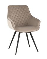 Стул вращающийся Сеул велюр серо-бежевый Stool Group