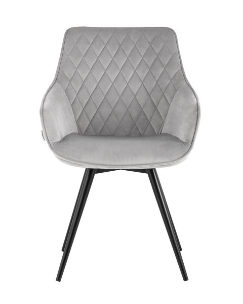 Стул вращающийся Сеул велюр светло-серый Stool Group