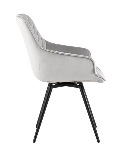 Стул вращающийся Сеул велюр светло-серый Stool Group