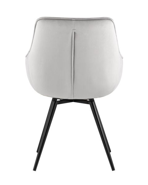 Стул вращающийся Сеул велюр светло-серый Stool Group