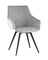 Стул вращающийся Сеул велюр светло-серый Stool Group