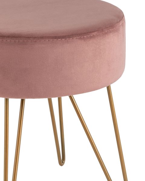 Пуф Спейси велюр пыльно-розовый Stool Group
