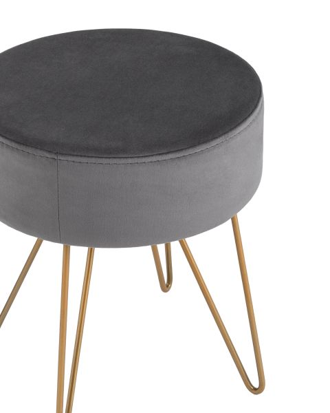 Пуф Спейси велюр серый Stool Group