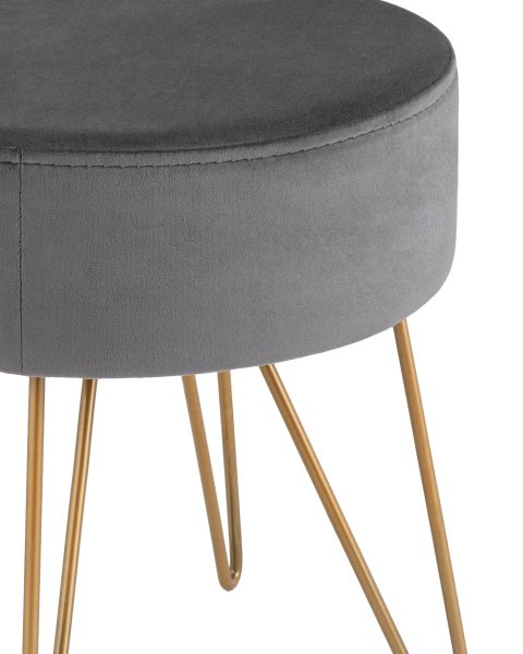 Пуф Спейси велюр серый Stool Group