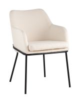 Стул Кози ткань букле молочный Stool Group