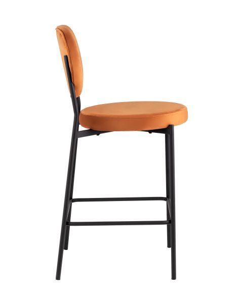 Стул полубарный Барбара NEW велюр терракотовый Stool Group