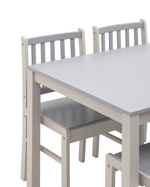 Обеденная группа ASTRID белый/серый Stool Group