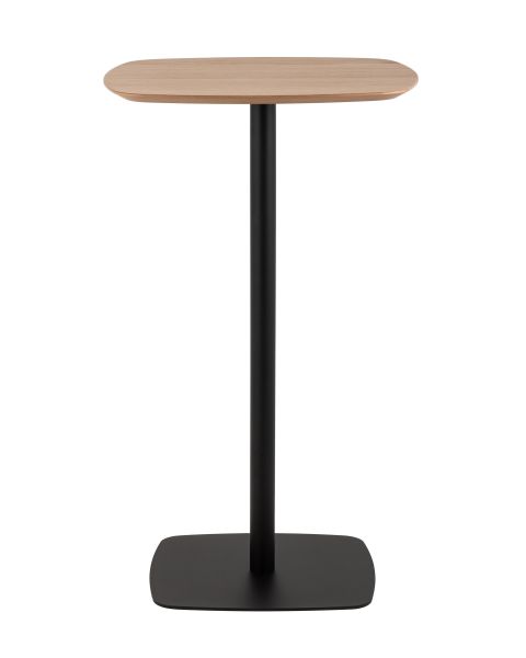 Стол барный Form 60x60 светлое дерево/черный Stool Group