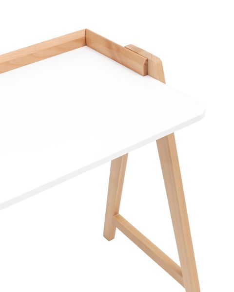 Стол письменный Pyramid 118x53 белый/светлое дерево Stool Group