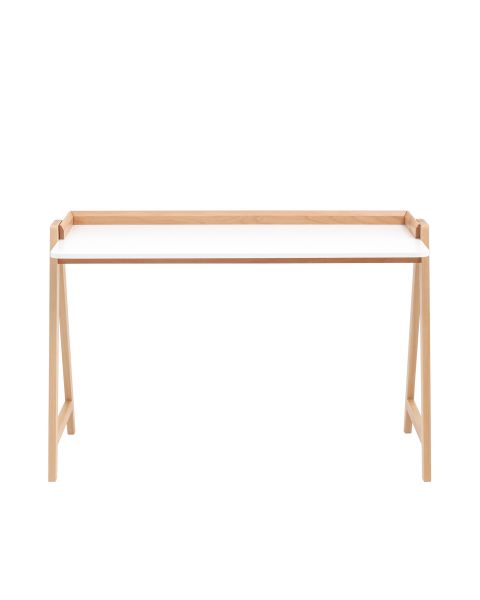 Стол письменный Pyramid 118x53 белый/светлое дерево Stool Group