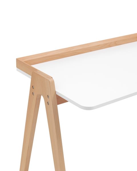 Стол письменный Pyramid 118x53 белый/светлое дерево Stool Group