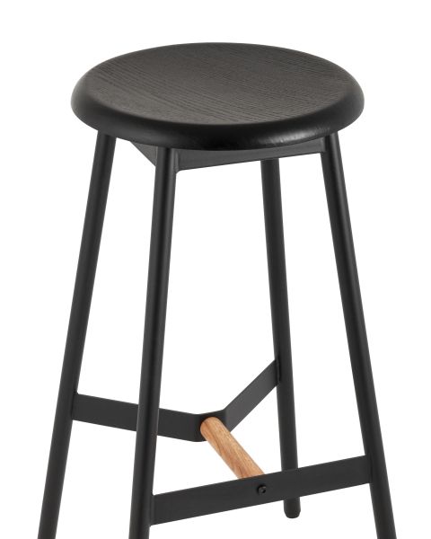 Стул барный Knobb черный Stool Group