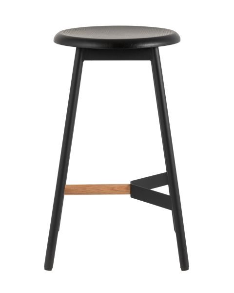 Стул полубарный Knobb черный Stool Group