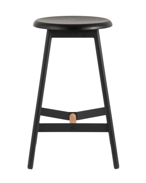 Стул полубарный Knobb черный Stool Group