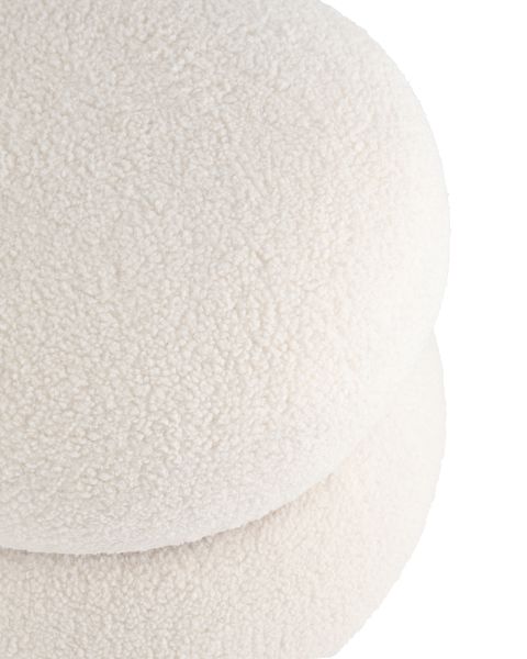 Пуф Полли S тедди белый Stool Group
