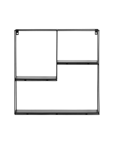 Полка Square черная черный мрамор Stool Group