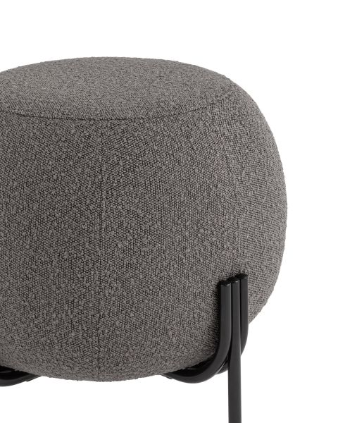 Пуф Флик букле темно-серый Stool Group