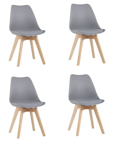 Стул FRANKFURT NEW серый 4 шт Stool Group