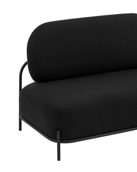 Диван Стоун рогожка черный Stool Group