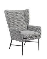 Кресло Мэйден гусиная лапка черно-белый Stool Group