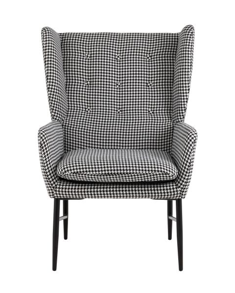 Кресло Мэйден гусиная лапка черно-белый Stool Group