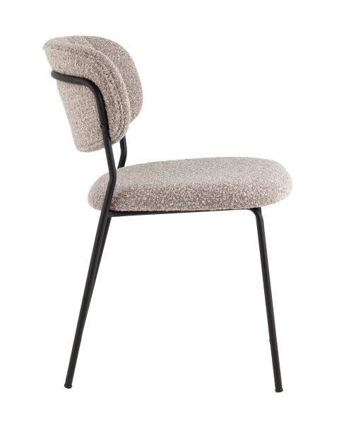 Стул Кэрол без подлокотников букле серый Stool Group