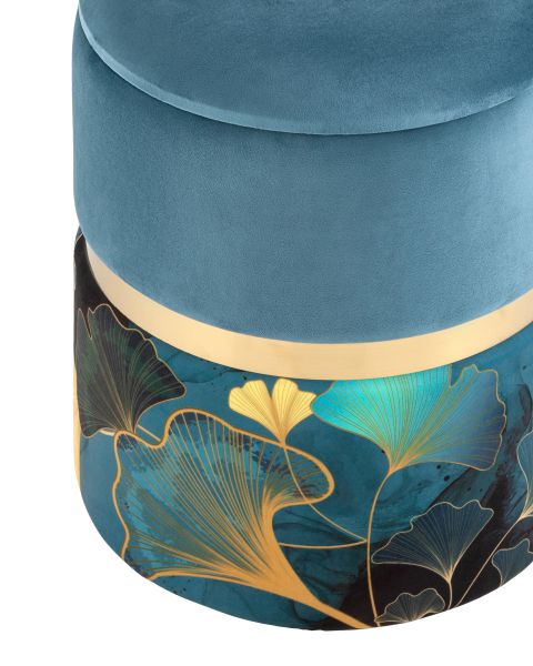 Пуф Кэрри с ящиком велюр Gingko Stool Group