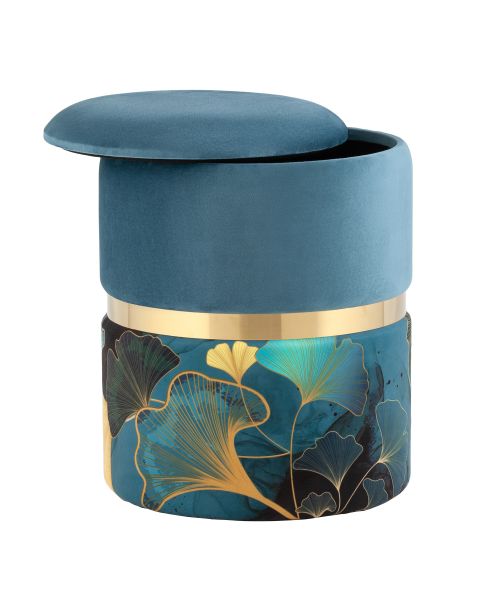 Пуф Кэрри с ящиком велюр Gingko Stool Group