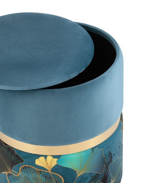 Пуф Кэрри с ящиком велюр Gingko Stool Group