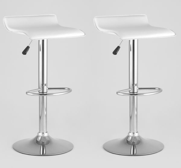Стул барный Хай-Тек белый 2 шт Stool Group