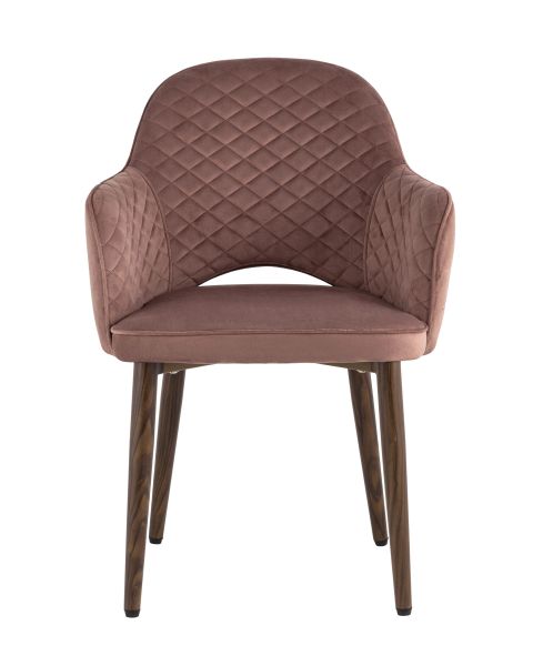 Стул Венера диамант велюр пыльно-розовый Stool Group