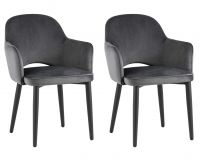 Стул Венера велюр серый 2 шт Stool Group