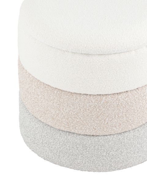 Пуф с ящиком Hive S букле бежевый Stool Group