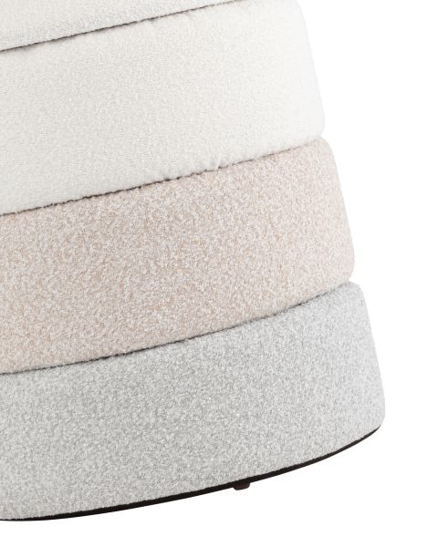 Пуф с ящиком Hive S букле бежевый Stool Group