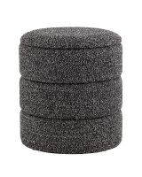 Пуф с ящиком Hive S букле черный меланж Stool Group