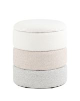 Пуф с ящиком Hive XS букле бежевый Stool Group