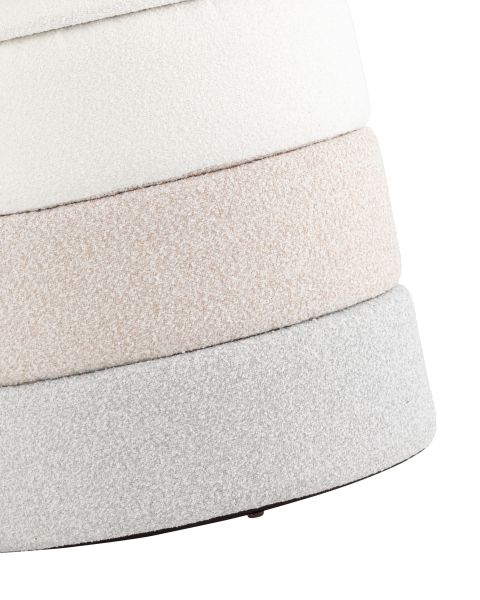 Пуф с ящиком Hive XS букле бежевый Stool Group